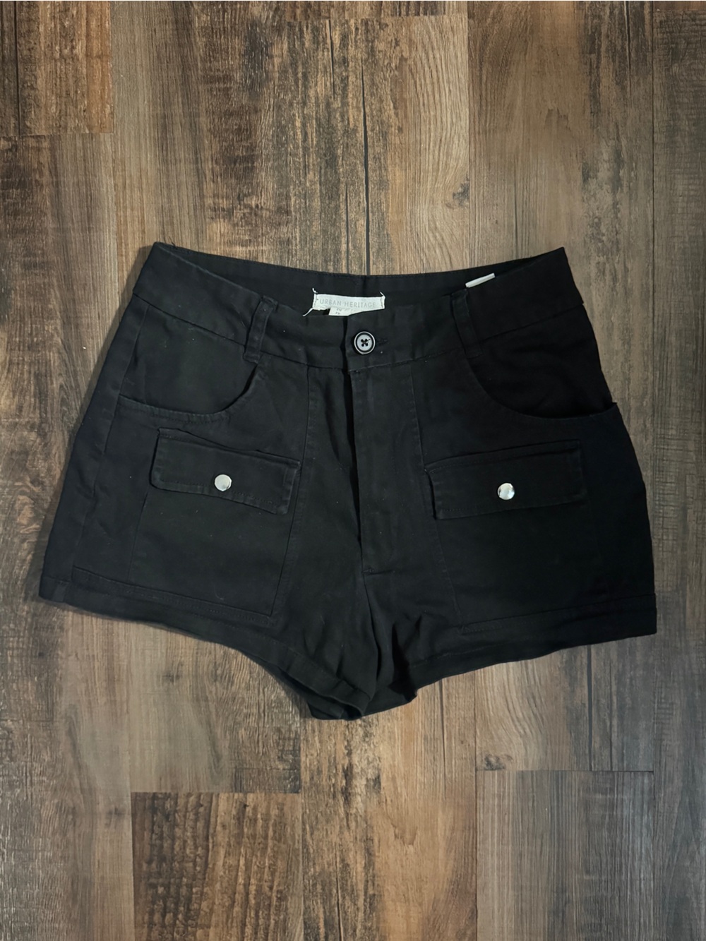 Urban Heritage Black High-Waist Women’s Shorts
